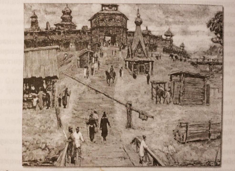 Схематичное изображение старой крепости Арзамаса